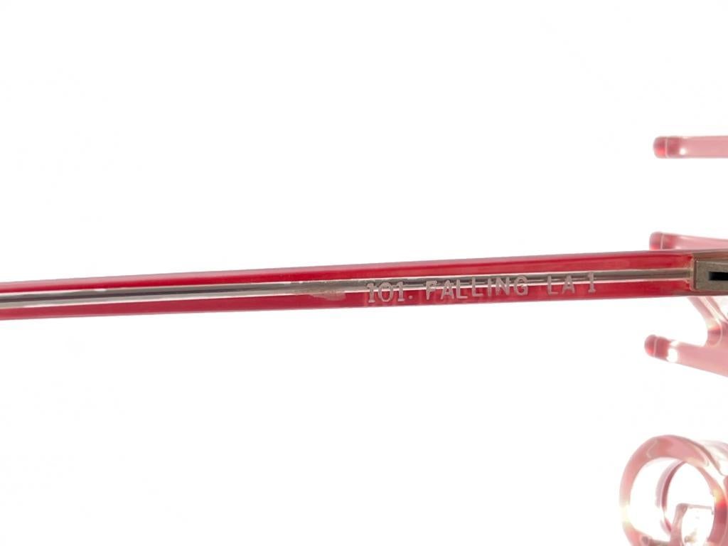 New Vintage Anglo American Eyewear Cobalt Red Mod 101 Falling La 1 Sunglasses 2