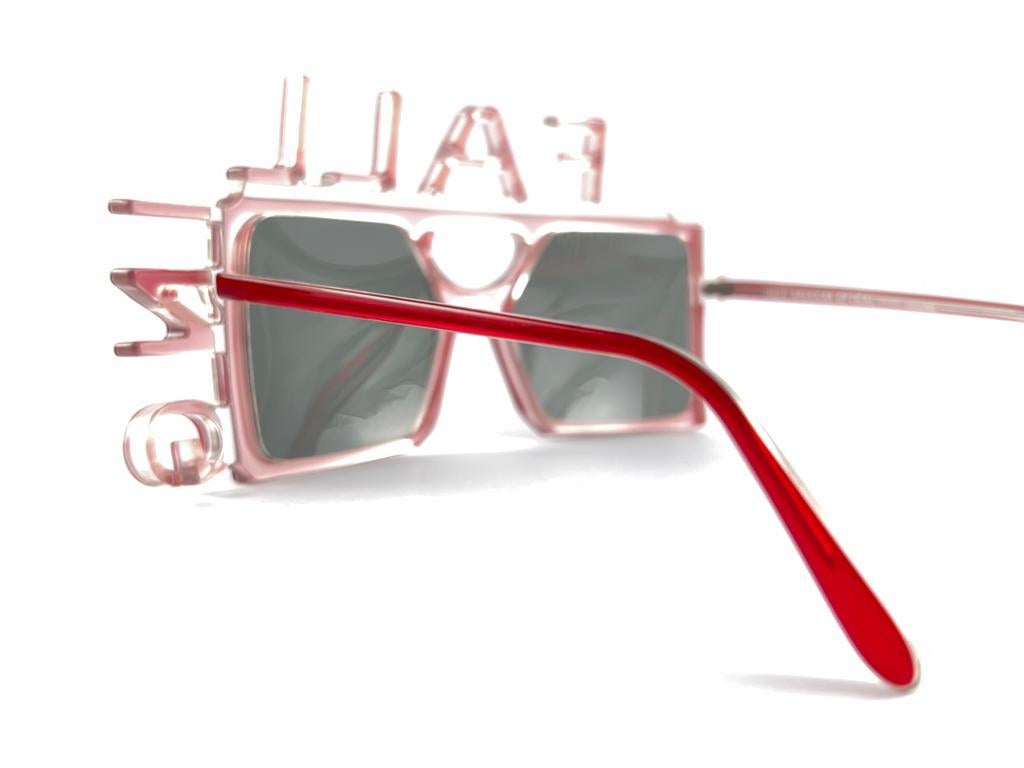 New Vintage Anglo American Eyewear Cobalt Red Mod 101 Falling La 1 Sunglasses 3