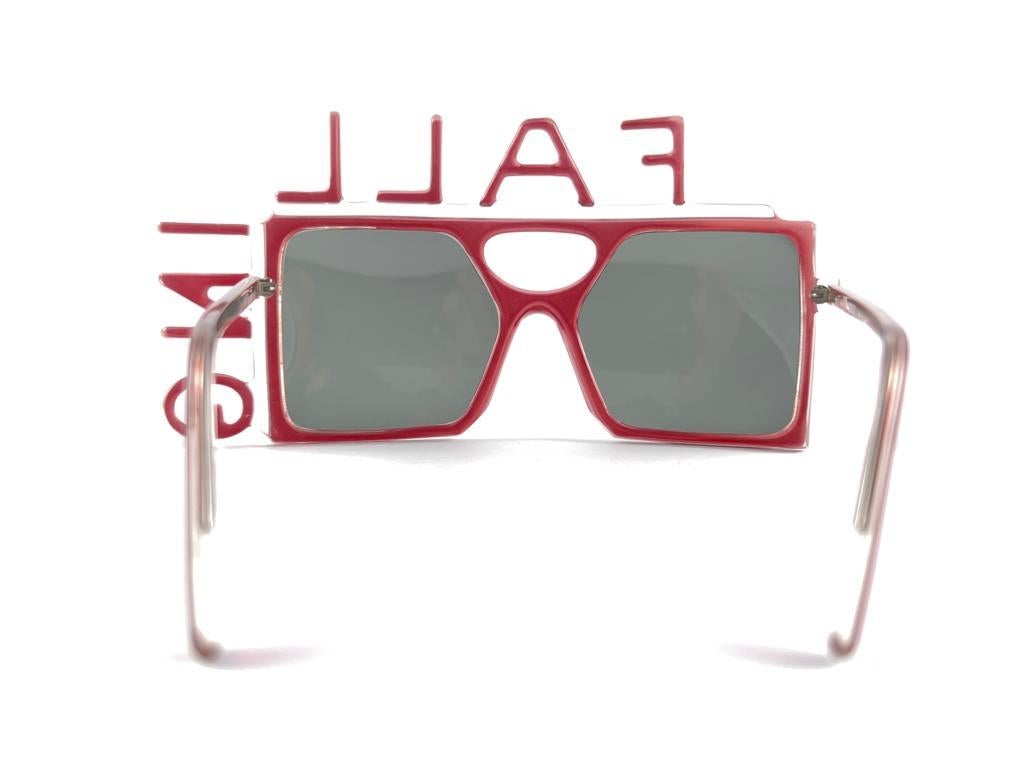 New Vintage Anglo American Eyewear Cobalt Red Mod 101 Falling La 1 Sunglasses 4