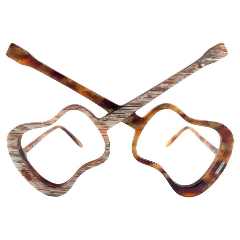 New Vintage Anglo American Eyewear "  GUITARS " Tortoise 1970's Sunglasses For Sale