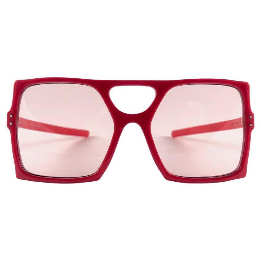 New Vintage Anglo American Eyewear Sr Winston Red 70'S  Sunglasses England
