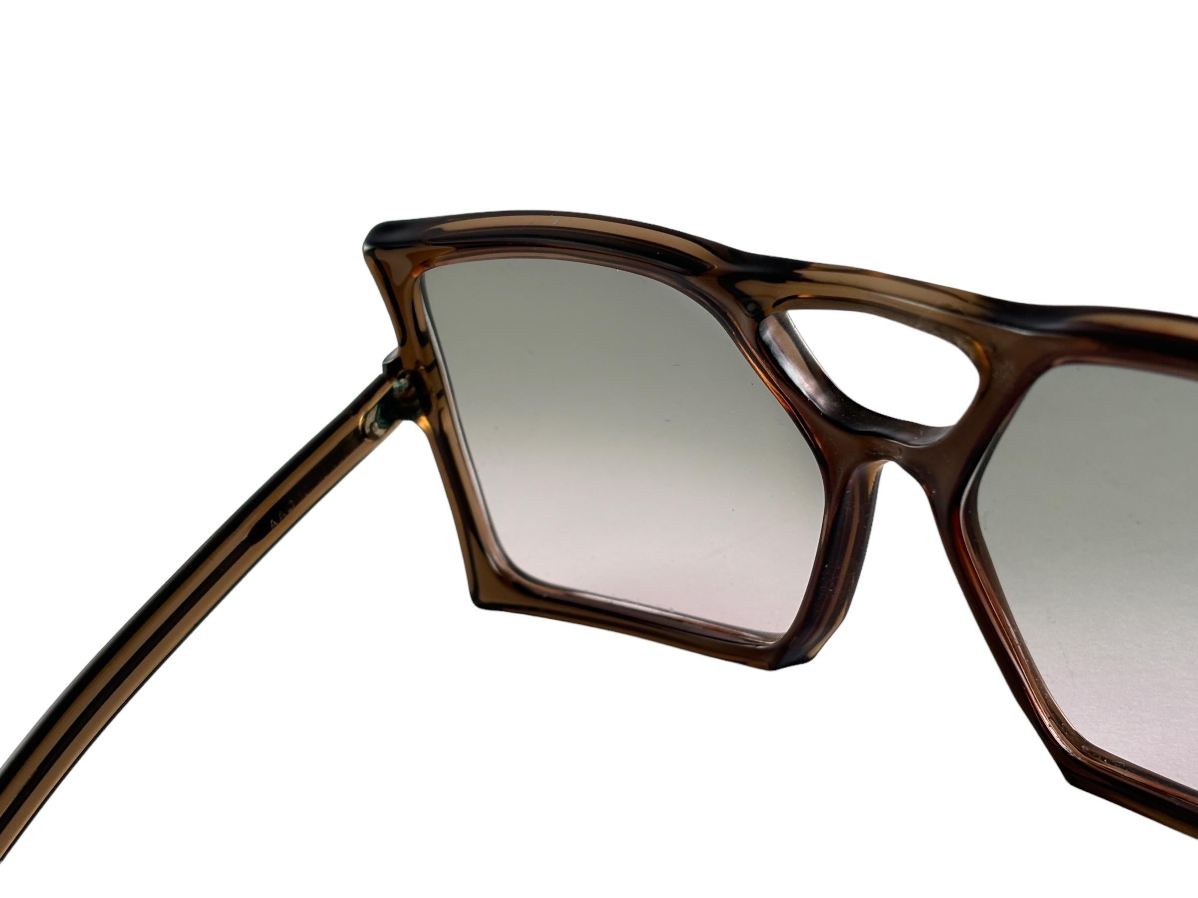  New Vintage Anglo American For Sir Winston Brown Mask Sunglasses 1980 Unisexe 