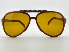 New Vintage Aviator Outdoorsman Brown 1990'S Sunglasses