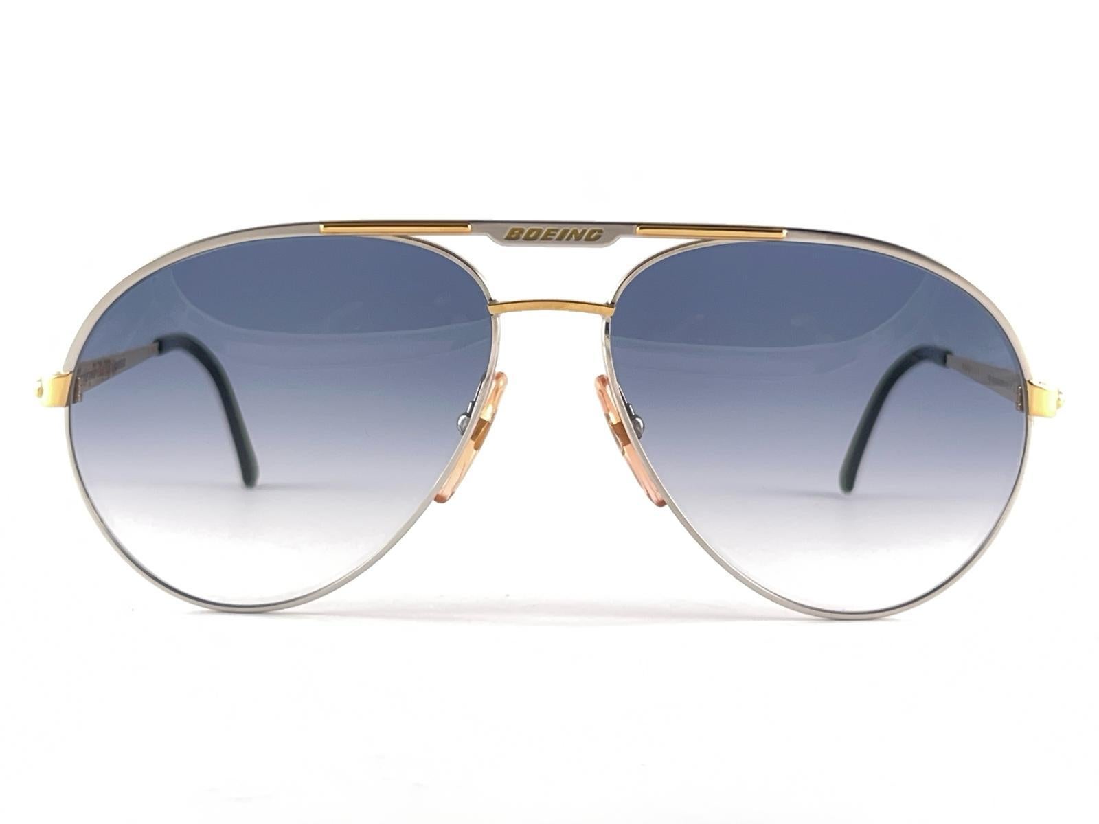 Neu Vintage Boeing by Carrera Aviator 5733 41 Große Vintage-Sonnenbrille 1980er Jahre Österreich im Angebot 8