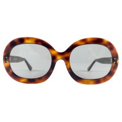 New Vintage " Butterfly " Oversized Tortoise Grey Lenses 60'S France Sunglasses