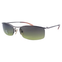 New Vintage Calvin Klein Ck 2033 Small Shiled Y2K Sunglasses Made In Italy