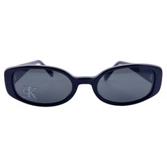 New Vintage Calvin Klein Ck Sleek Black 4022 Y2K Occhiali da sole Made In Italy