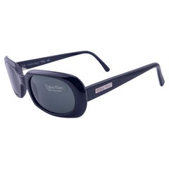 New Vintage Calvin Klein Ck Sleek Black 737 `S  Occhiali da sole Y2K Made In Italy