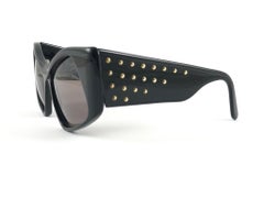 Camille Unglick "" Cobra "" Avantgarde übergroße 1980er Sonnenbrille im Vintage-Stil