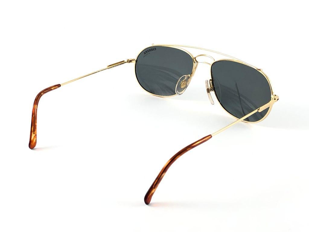 New Vintage Carrera 5532 Gold Sunglasses 1970's Made in Austria For Sale 1