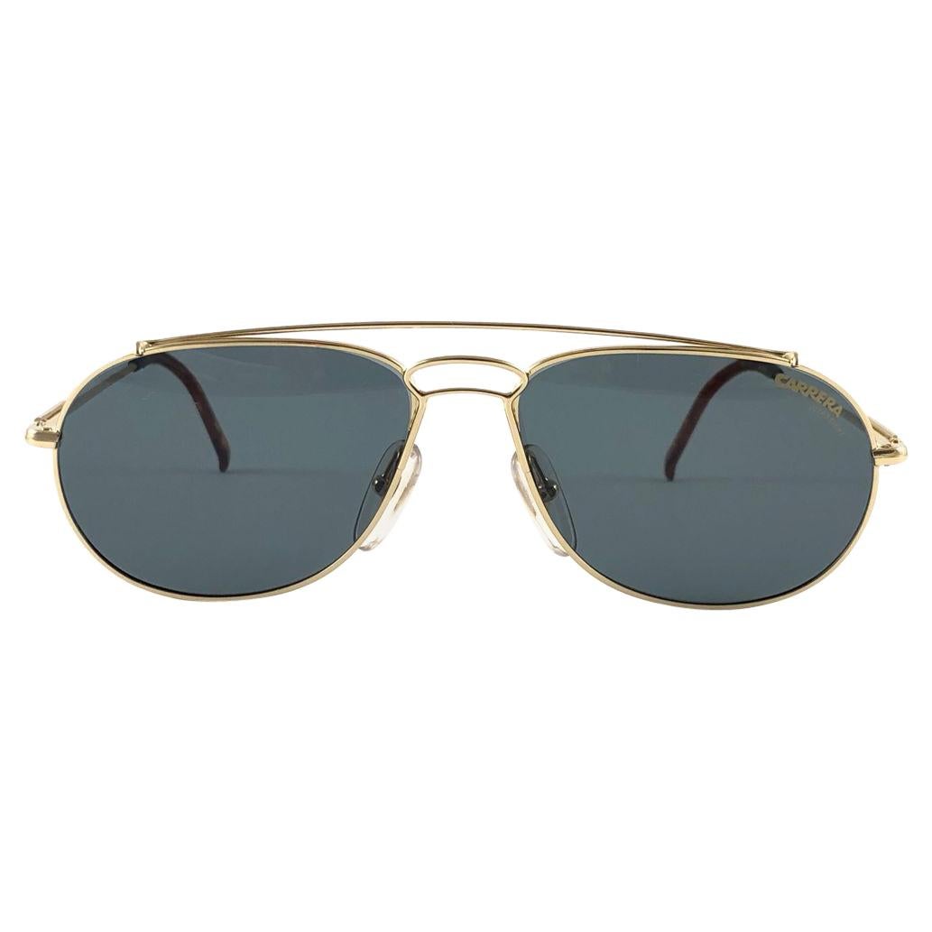 New Vintage Carrera 5532 Gold Sunglasses 1970's Made in Austria For Sale at  1stDibs