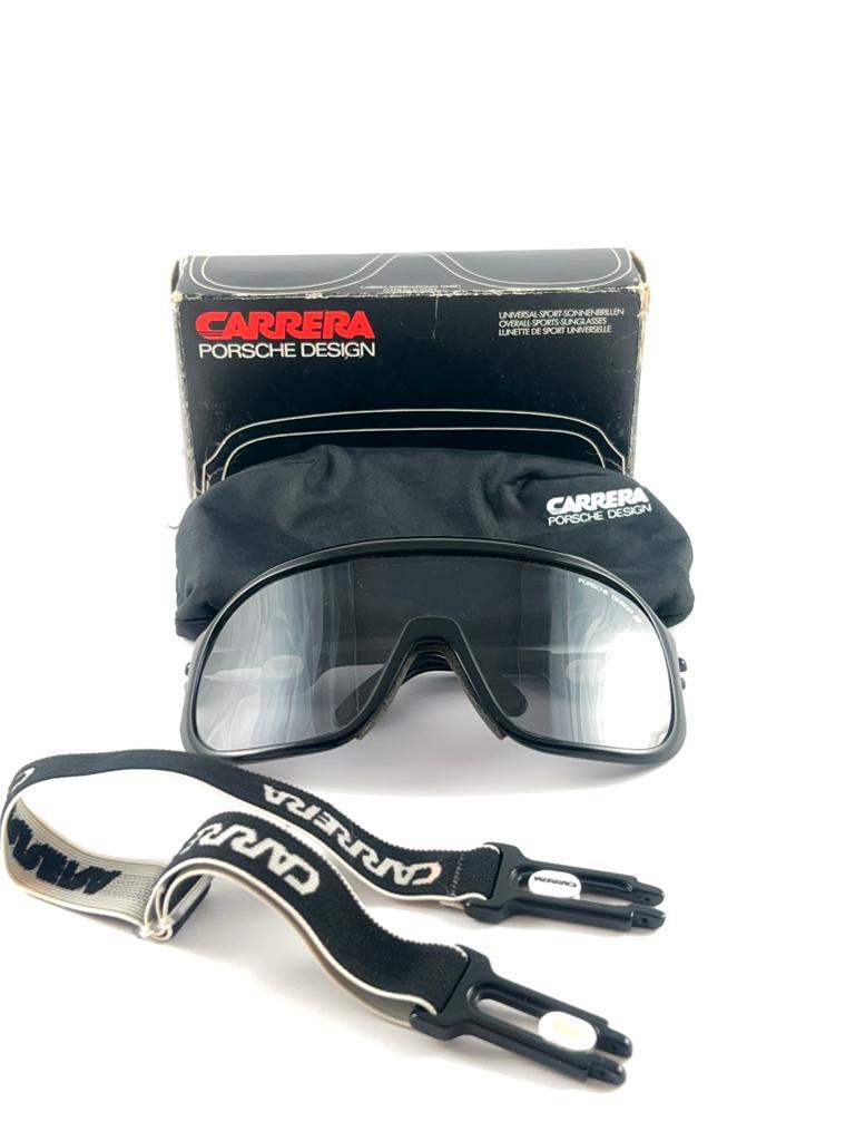 New Vintage Carrera Aviator 5625 50 Black Ski Sunglasses Austria 1980 For Sale 5