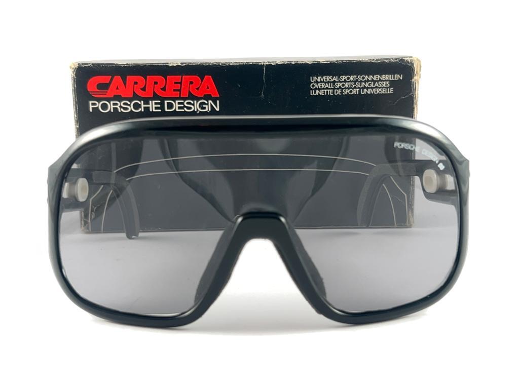 New Vintage Carrera Aviator 5625 50 Black Ski Sunglasses Austria 1980 For Sale 6