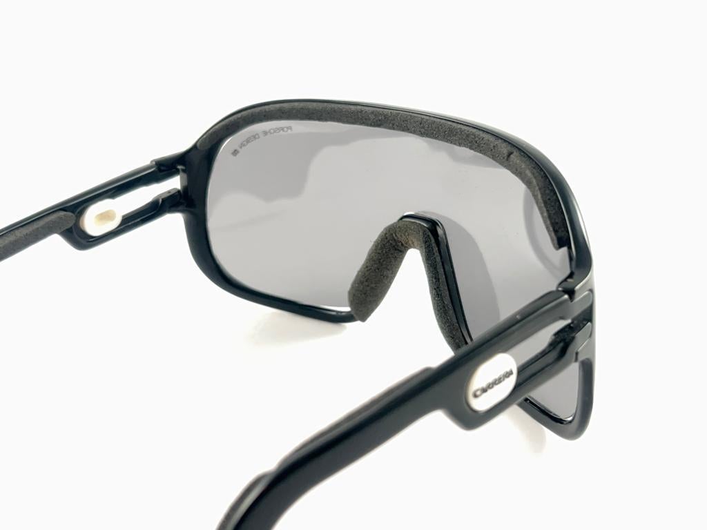 Neu Vintage Carrera Aviator 5625 50 Schwarze Ski-Sonnenbrille, Österreich 1980 im Angebot 5