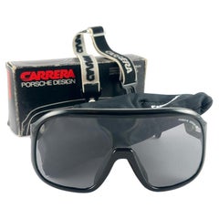 Neu Vintage Carrera Aviator 5625 50 Schwarze Ski-Sonnenbrille, Österreich 1980