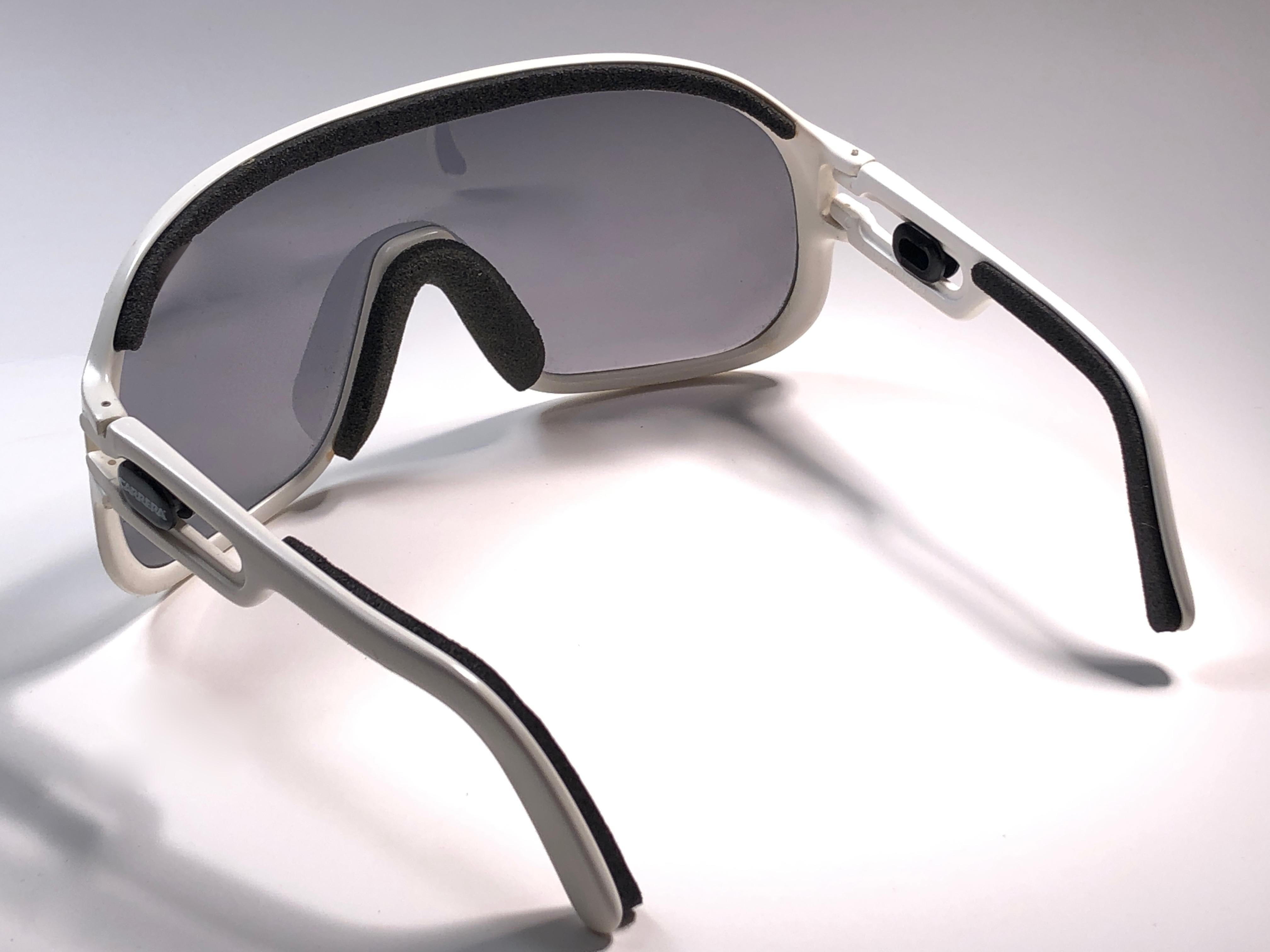 Gray New Vintage Carrera Aviator 5625 White Ski Sunglasses Austria 1980