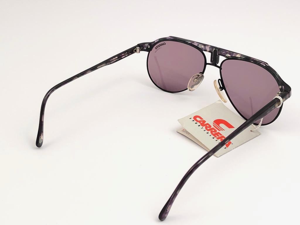 New Vintage Carrera Aviator Black 5478 Sportsglasses Sunglasses Made in Austria 1