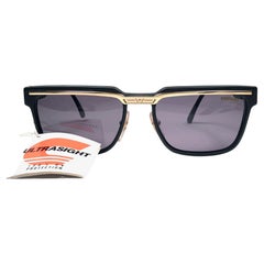 New Vintage Carrera Aviator Black Ultrasight Sports Sunglasses Made in Austria