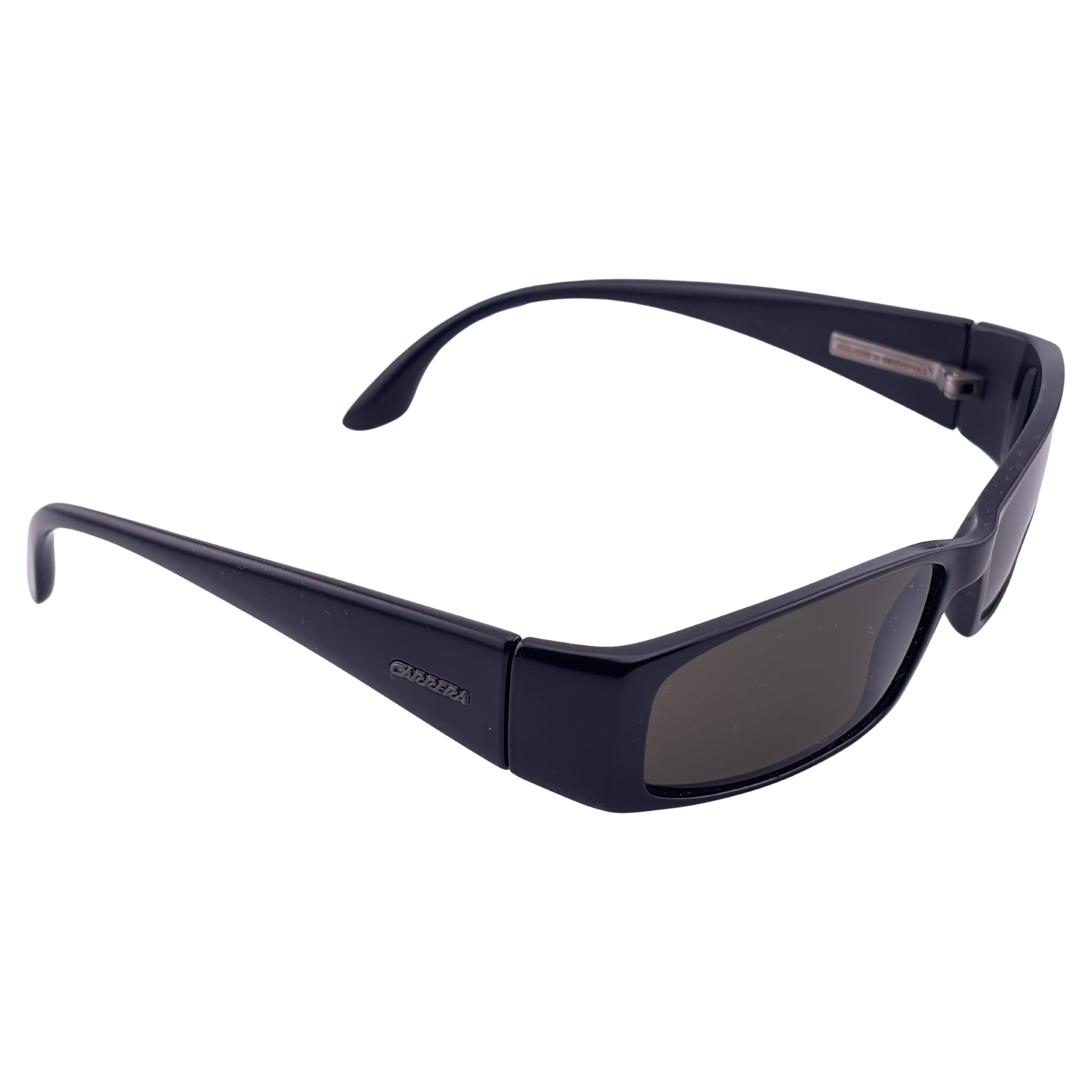 Neue Vintage Carrera Black Helios Wrap Around 1990
s Sonnenbrille Österreich