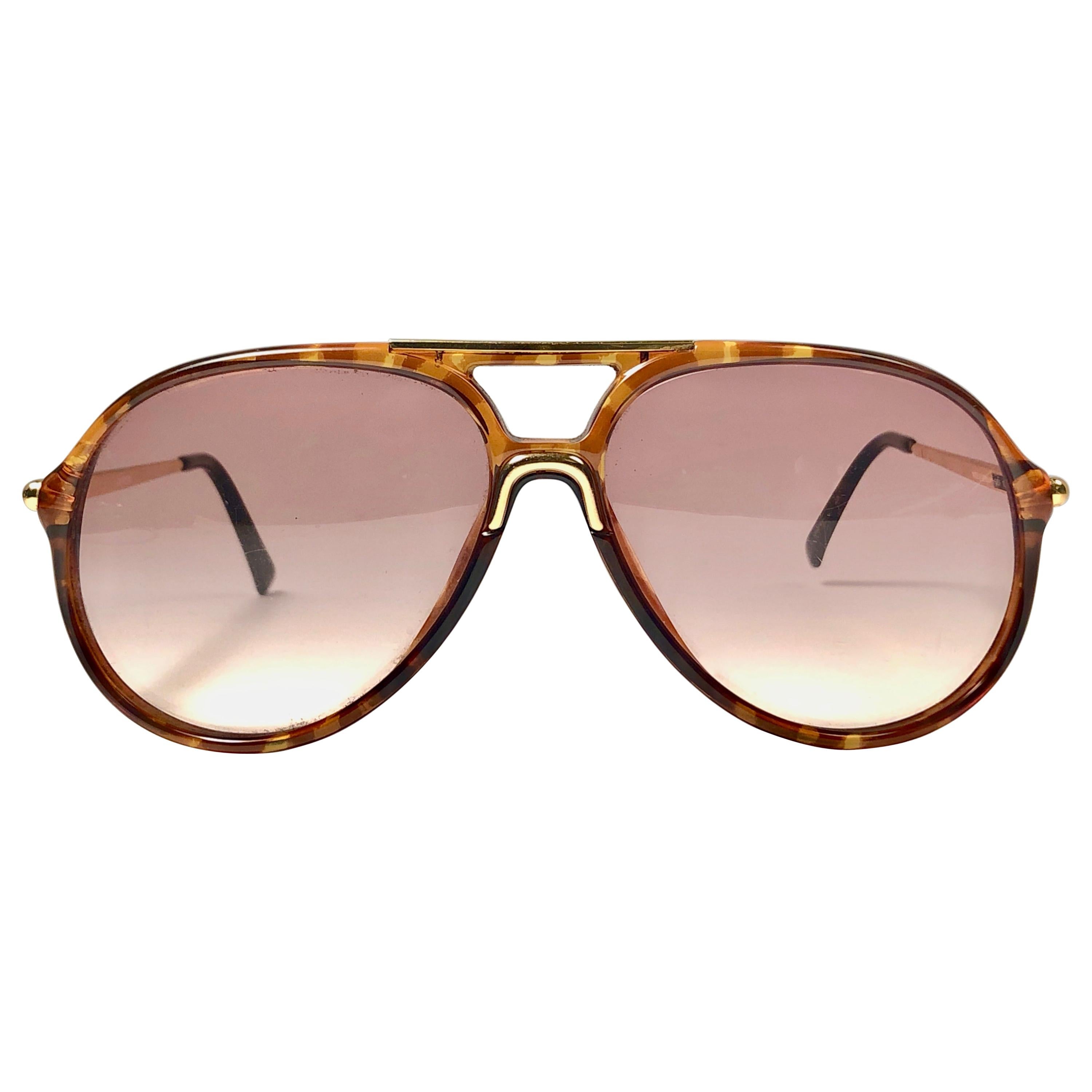 New Vintage Carrera by Movado 5451 Tortoise Sunglasses Austria 1980