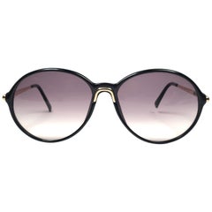 Carrera par Movado 5453 - Lunettes de soleil noires vintage autrichiennes, état neuf, 1980