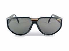 New Vintage Carrera Oversized Black Ultrasight Sports Sunglasses Made in Germany