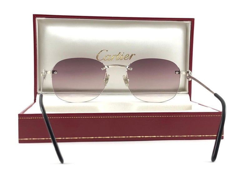 Cartier vintage rimless glasses cheap