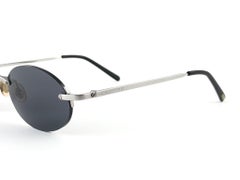 New Vintage Cartier Rimless Titanium Dark Grey Lens France Sunglasses