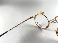 New Vintage Casanova C 02 Gold Plated Avantgarde Frame  1980 Sunglasses