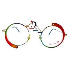 Casanova C 02, cadre avant-gardiste plaqué or, neuf  Lunettes de soleil 1980