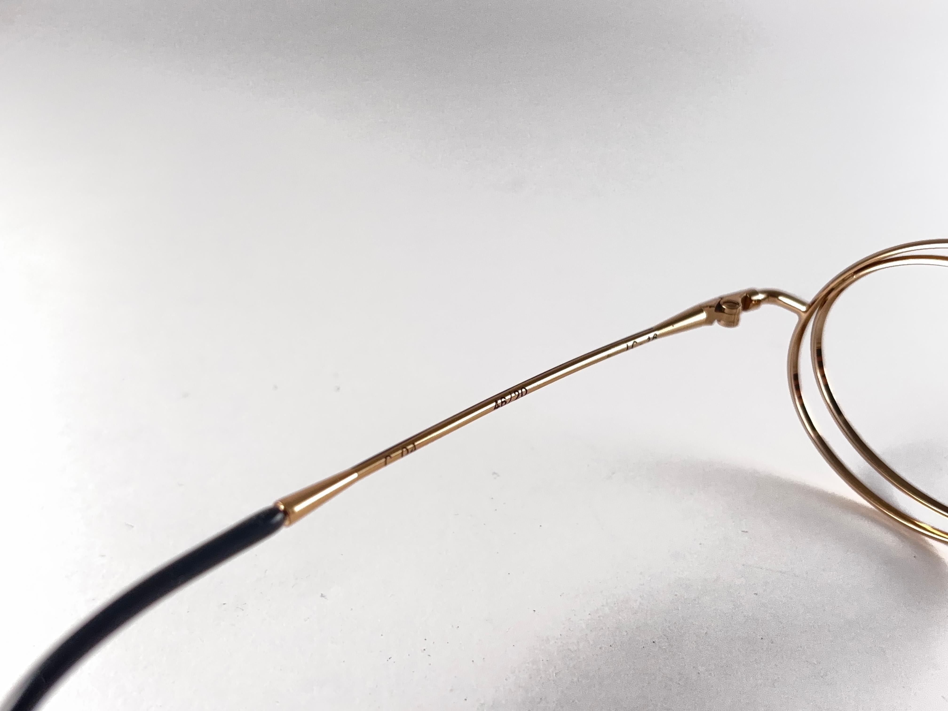 Neuer, vergoldeter, avantgardistischer Casanova-Rahmen mit doppeltem Rand im Vintage-Stil  1980 Sonnenbrille im Zustand „Neu“ im Angebot in Baleares, Baleares