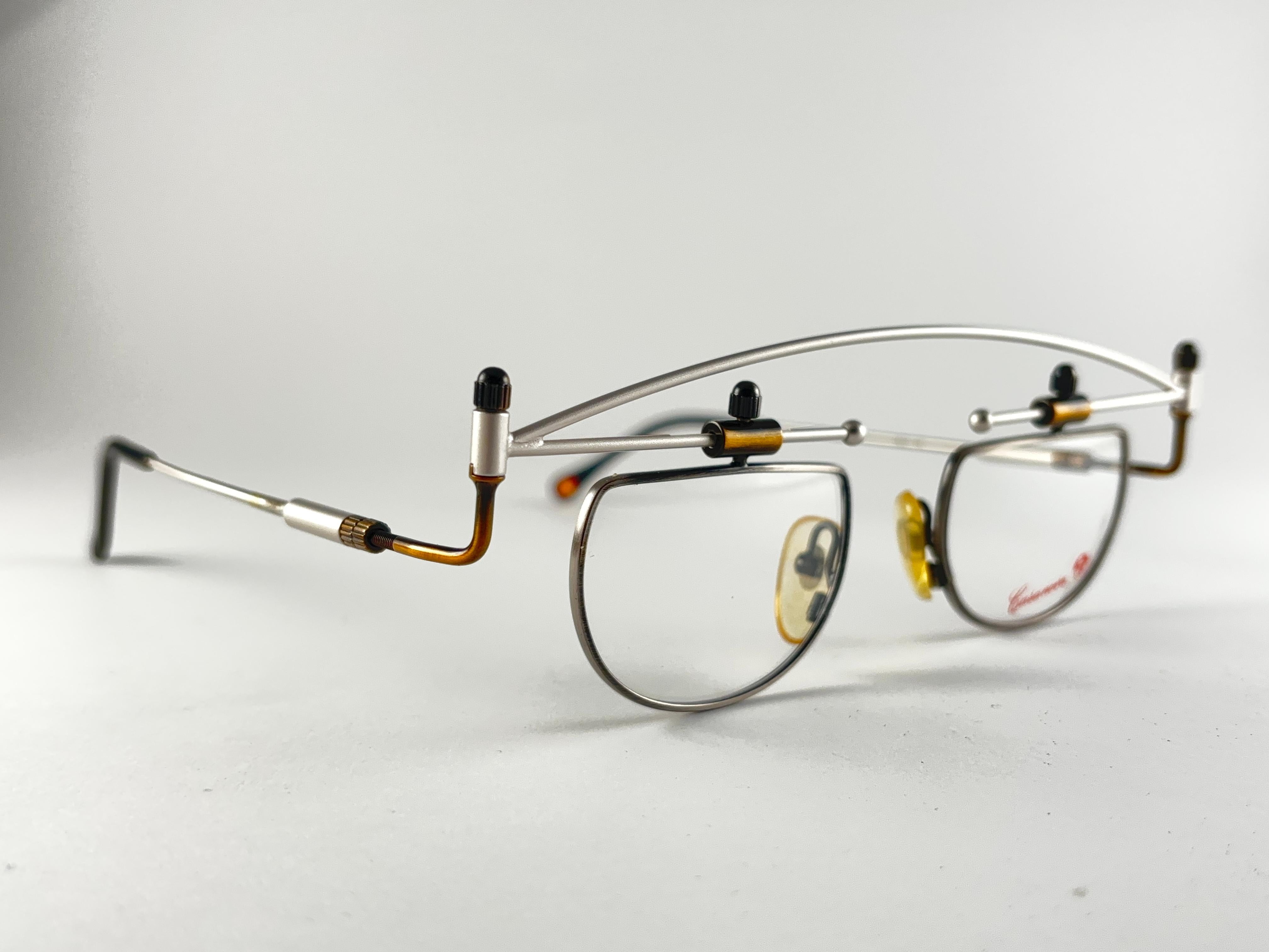 Casanova, cadre avant-gardiste plaqué or, neuf  Lunettes de soleil 1980 en vente 3
