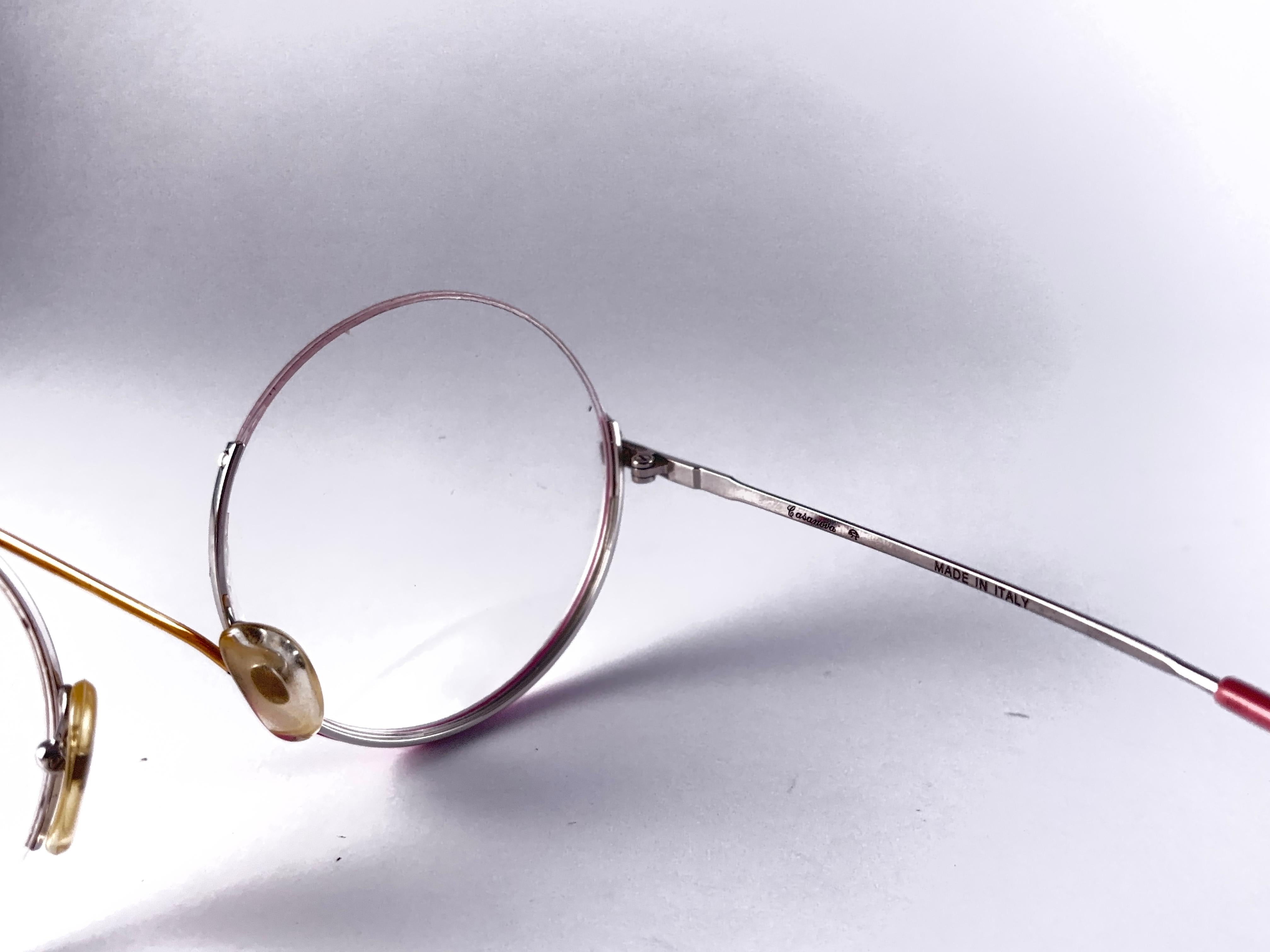 Neuer Vintage Casanova Avantgarde-Sonnenbrille mit vergoldetem Avantgarde-Rahmen „Korbweide“, 1980, Vintage Damen