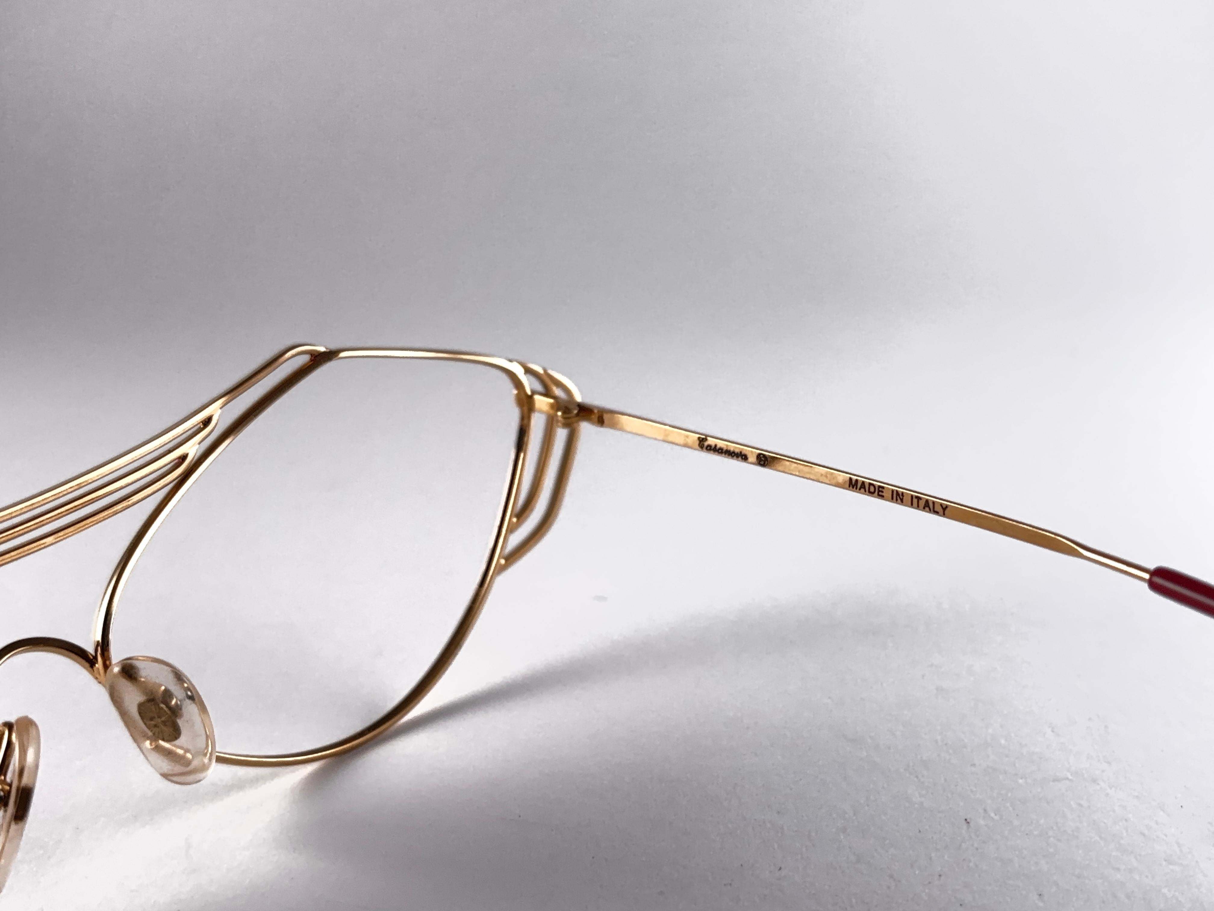 Women's New Vintage Casanova LC9 Cat Eye Reading Lenses Frame 1980 Sunglasses For Sale