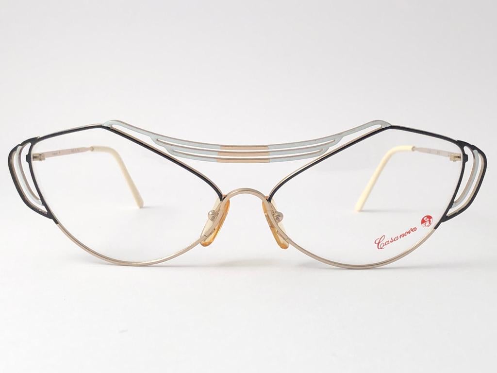 New Vintage Casanova LC9 Cat Eye Reading Lenses Frame 1980 Sunglasses For Sale 2