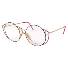 New Vintage Casanova RC1 Round Reading Lenses Frame Demo Lens 1980 Sunglasses