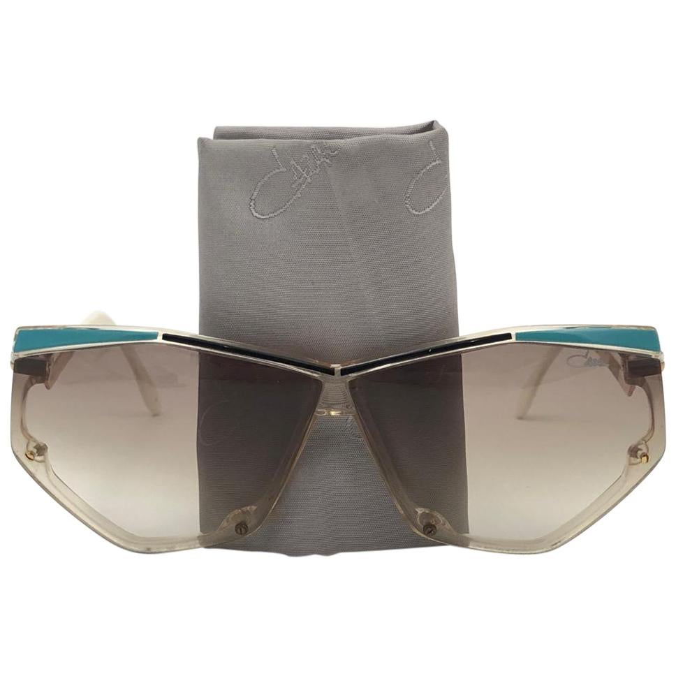 New Vintage Cazal 381 Translucent Frame Collector Item 1980's Sunglasses