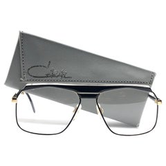 New Vintage Cazal 730 Black Gold Frame Reading 1970's Sunglasses
