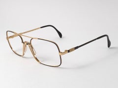 New Vintage Cazal 740 Marbled & Gold Frame RX Collector Item 1990's Sunglasses
