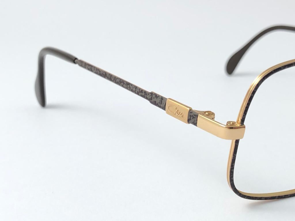 Women's or Men's New Vintage Cazal 740 Marbled & Gold Frame RX Collector Item 1990's Sunglasses For Sale