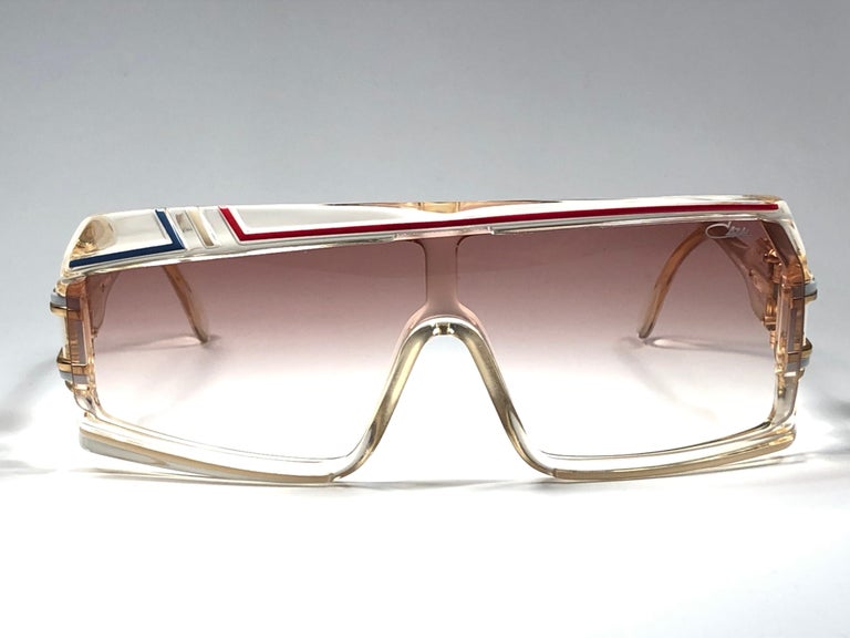 New Vintage Cazal 858 252 Translucent Frame Collectors Item 1980's  Sunglasses For Sale at 1stDibs