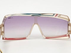 New Vintage Cazal 858 253 Translucent Frame Collectors Item 1980's Sunglasses