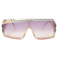 New Vintage Cazal 858 253 Translucent Frame Collectors Item 1980's Sunglasses