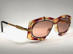 Cazal 872 728, Vintage, Cazal  Schildpatt Goldrahmen 1980er Jahre Sonnenbrille