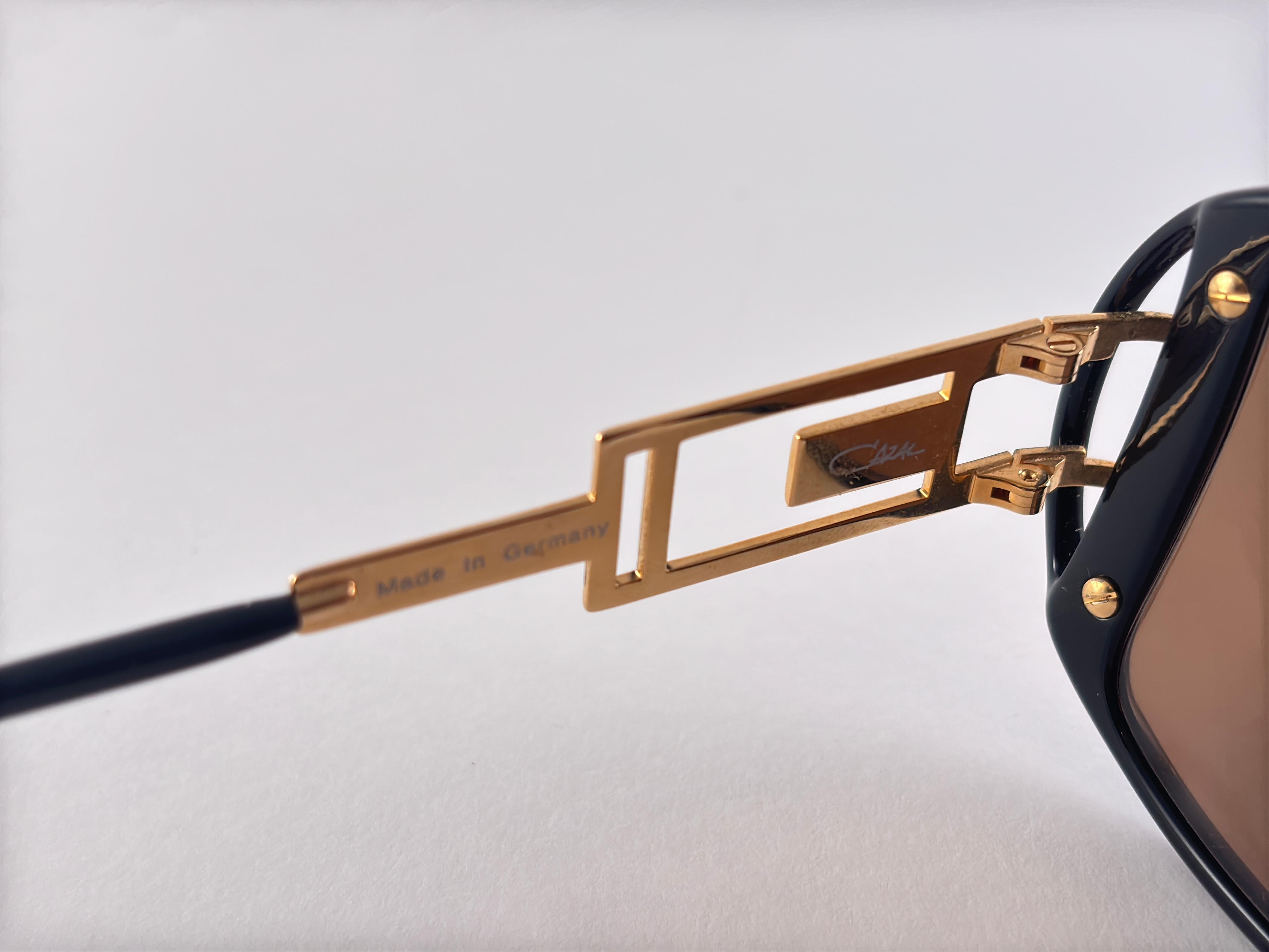 Neu Vintage Cazal 875 759  Braun & Gold Frame 1980's Sonnenbrille im Zustand „Hervorragend“ im Angebot in Baleares, Baleares