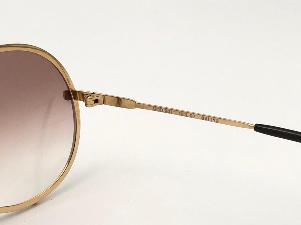Nuevo Vintage Cazal 901 Col 97 Montura translúcida Artículo de coleccionista Gafas de sol de los años 80 6