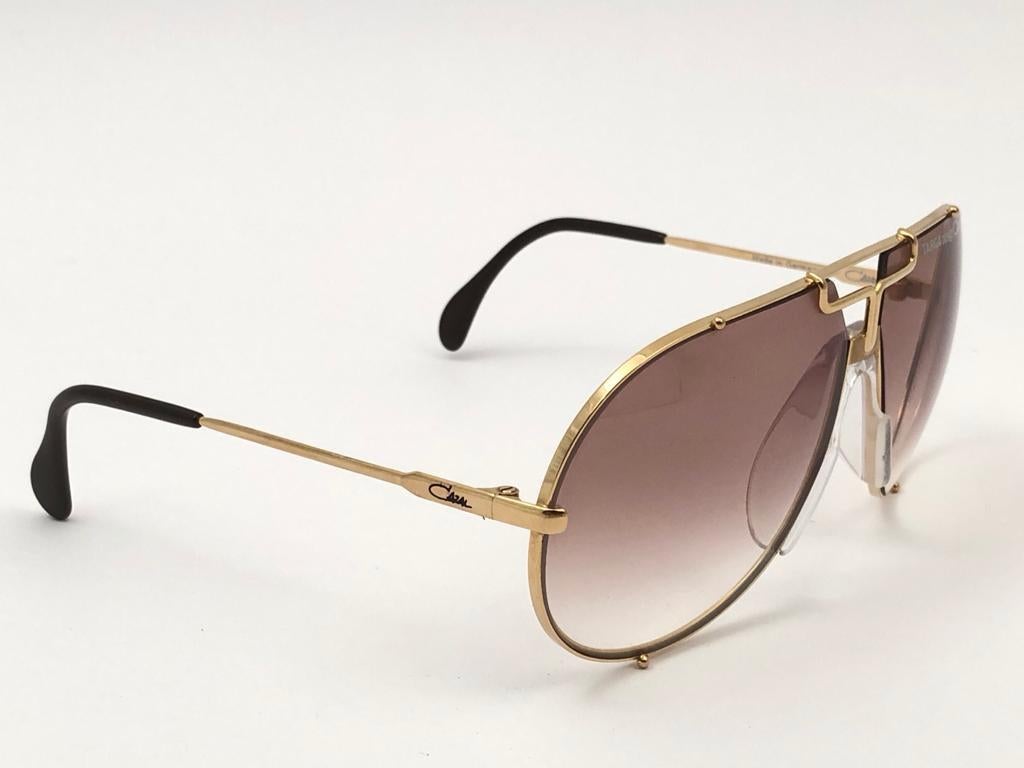 Nuevo Vintage Cazal 901 Col 97 Montura translúcida Artículo de coleccionista Gafas de sol de los años 80 7