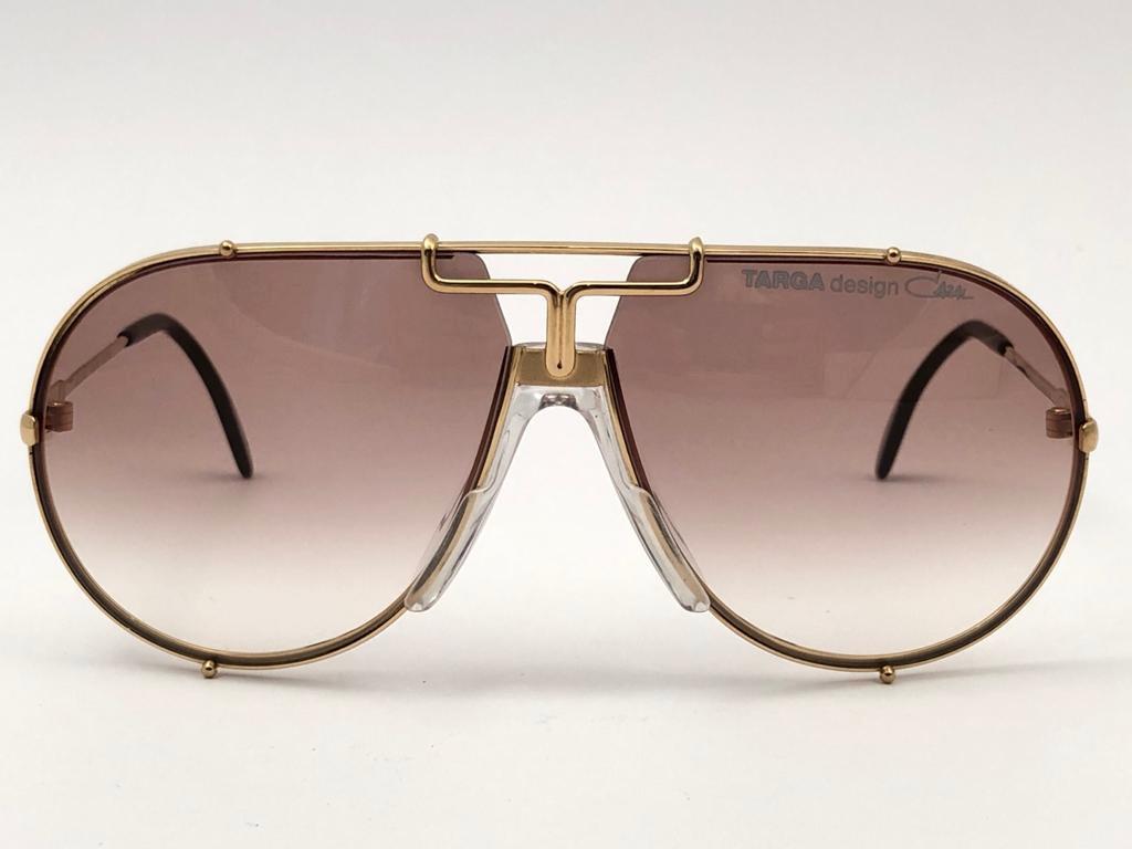 Nuevo Vintage Cazal 901 Col 97 Montura translúcida Artículo de coleccionista Gafas de sol de los años 80 Negro