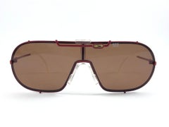 Neue Vintage Cazal 903 Rot & Weiß Iconic Frame Collector Item 1980's Sonnenbrille