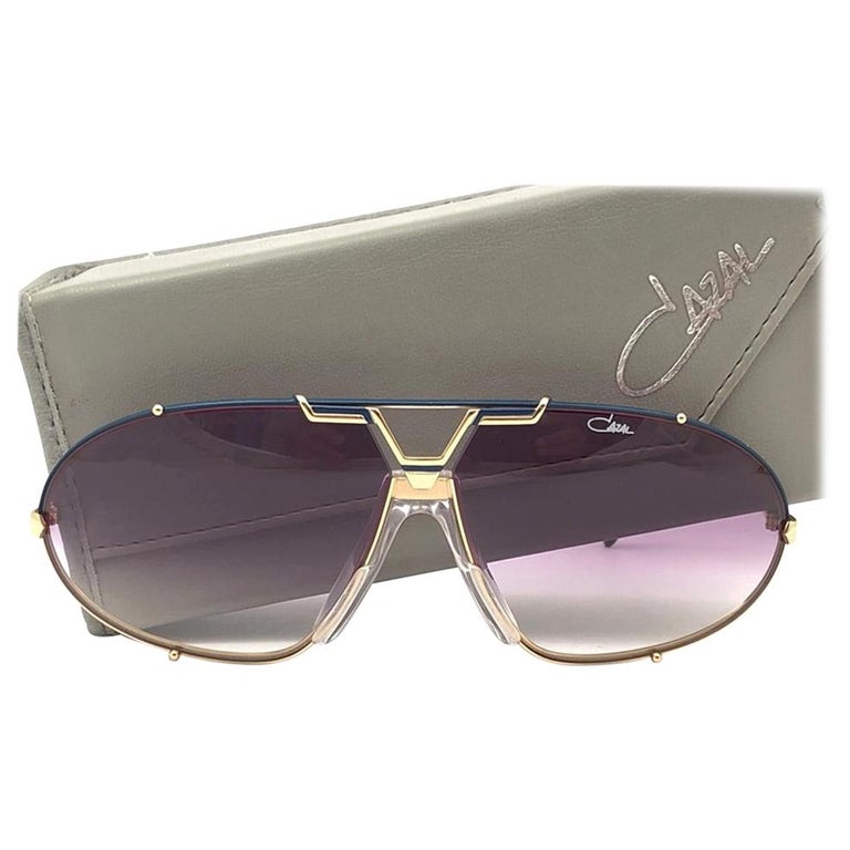 New Vintage Cazal 906 COL 358 Translucent Frame Collector Item 1980 s Sunglasses